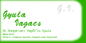 gyula vagacs business card